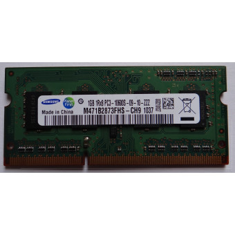 Оперативная память для ноутбука DDR3 1GB Samsung M471B2873FHS-CH9 1Rx8 PC3-10600S-09-10-ZZZ