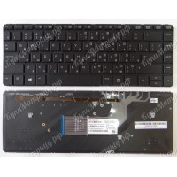 Клавиатура HP Probook 430G2 440G0 440GI 440G2 445GI 445G2 черная без рамки с подсветкой