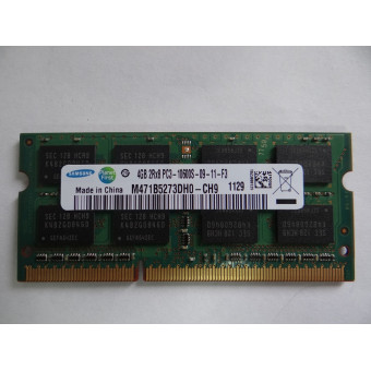 Оперативная память для ноутбука DDR3 4GB Samsung 2Rx8 PC3-10600S-09-11-F3 M471B5273DH0-CH9