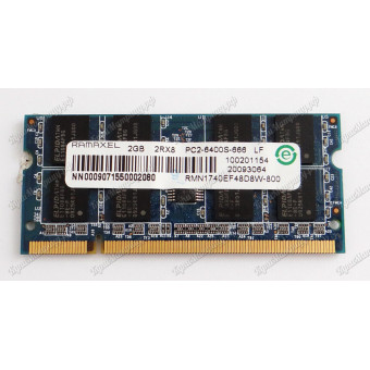 Оперативная память для ноутбука DDR2 2GB Elpida Ramaxel 2RX8 PC2-6400S-666 LF