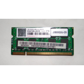 Оперативная память для ноутбука DDR2 2GB Transcend 534100-2029 800 SO-DIMM