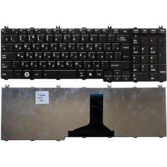 Клавиатура Toshiba C650 черная большой enter