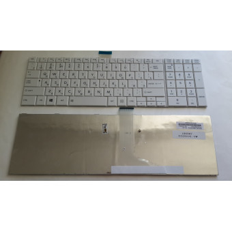 Клавиатура Toshiba C850 белая плоский enter