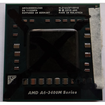 Процессор Socket FS1 AMD A6-3400M AM3400DDX43GX 1.4 ГГц с разбора