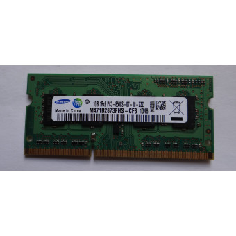 Оперативная память для ноутбука DDR3 1GB Samsung 1Rx8 PC3-8500S-07-10-ZZZ