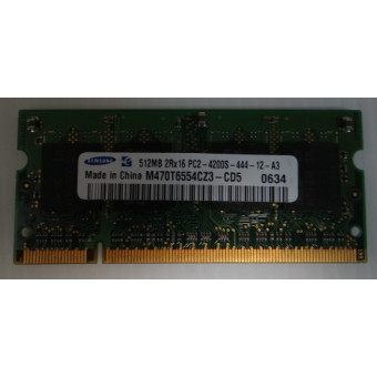 Оперативная память для ноутбука DDR2 512MB 2Rx16 PC2-4200S-444-12-A3