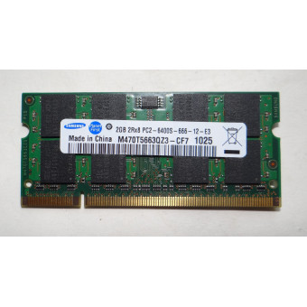 Оперативная память для ноутбука DDR2 2GB Samsung 2Rx8 PC2-6400S-666-12-E3