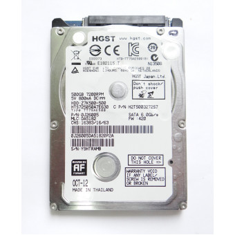 Жесткий диск Hitachi Travelstar Z7K500 HTS725050A7E630 500Гб HDD SATA III 2.5" с разбора