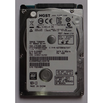 ЖД Hitachi Travelstar Z7K500 HTS725050A7E630 500Гб HDD SATA III 2.5" донор