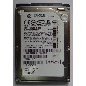 Жесткий диск Hitachi Travelstar 5K500 HTS545032B9A300 320Гб HDD SATA III 2.5" донор