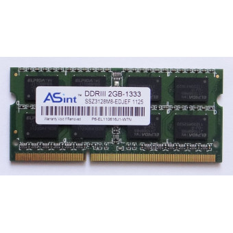 Оперативная память для ноутбука DDR3 2GB ASint 1333 SSZ302G08-EDJEF