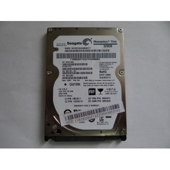 Жесткий диск SEAGATE Momentus Thin ST320LT012 320Гб HDD SATA II 2.5" с разбора