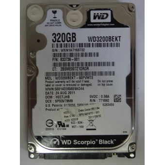 ЖД Western Digital Scorpio Black 320 Гб WD3200BEKT SATA-II донор