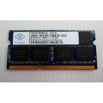Оперативная память для ноутбука DDR3L 8GB Nanya 2Rx8 PC3L-12800S-11-11-F3