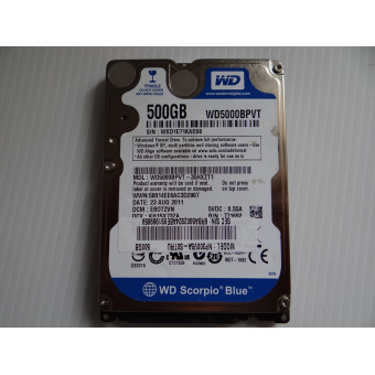 ЖД Western Digital Scorpio Blue 500 Гб WD5000BPVT донор