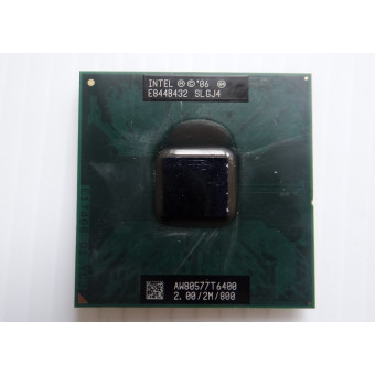 Процессор Socket P (mPGA478MN) Intel Core 2 Duo T6400 SLGJ4 2.0ГГц с разбора