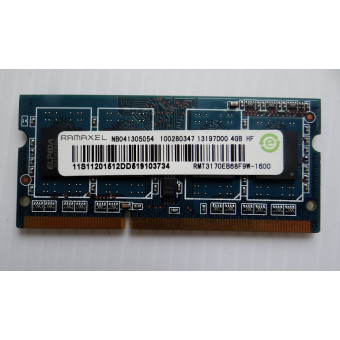 Оперативная память для ноутбука DDR3 4GB Ramaxel 1Rx8 PC3-12800S