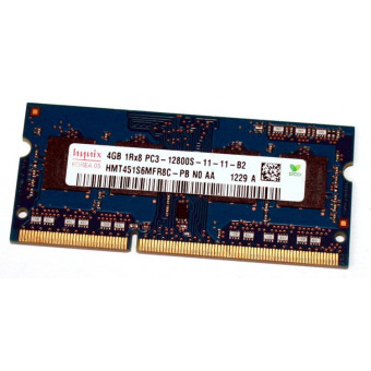 Оперативная память для ноутбука DDR3 4GB Hynix 1Rx8 PC3-12800S-11-11-B2  донор раскаляется