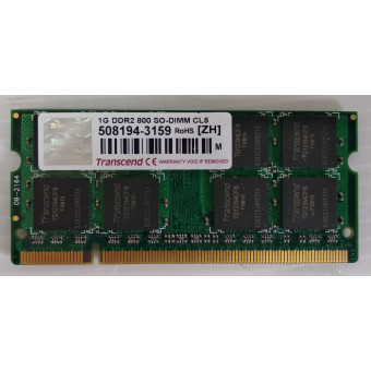 Оперативная память 1GB DDR2 800 SO-DIMM CL5 Transcend с разбора