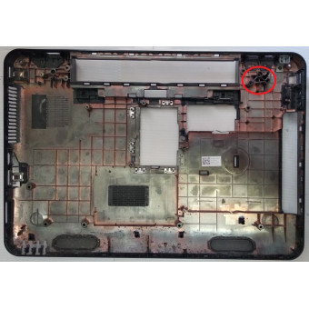 Нижняя часть корпуса Dell N5110 P17F001 P17F с разбора с дефектом