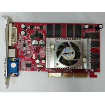 Видеокарта Palit GeForce FX5500 AGP8X 128M с разбора