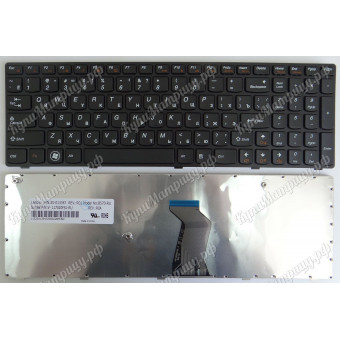 Клавиатура Lenovo B570 B575 B590 G570 V570 Y570 Z570 черная с рамкой с разбора