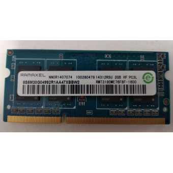 Оперативная память для ноутбука DDR3L 2GB Ramaxel RMT3190ME76F8F-1600 с разбора