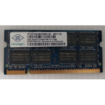 Оперативная память для ноутбука DDR2 2GB Nanya NT2GT64U8HD0BN-AD 0831.CN с разбора