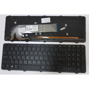 Клавиатура HP 450 G0 450 G1 450 G1 455 G1 470 G1 черная с рамкой с подсветкой