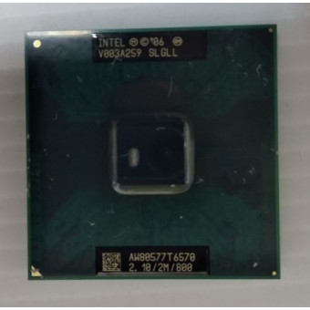 Процессор Socket M (mPGA478MT) Intel Core 2 Duo T6570 SLGLL 2.10ГГц с разбора